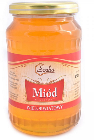 Miód wielokwiatowy 950g - Polski 