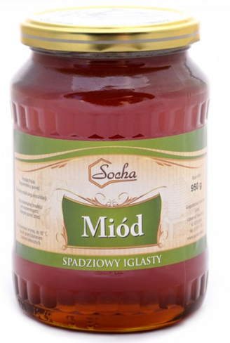 Miód spadziowy iglasty 950g- Polski 